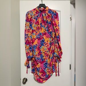 Vibrant Long-Sleeve Dress